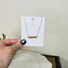 Load image into Gallery viewer, Gold Solid Bar Necklace
