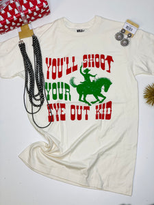 Joyce Shoot Your Eye Out Tee - Rusty Soul