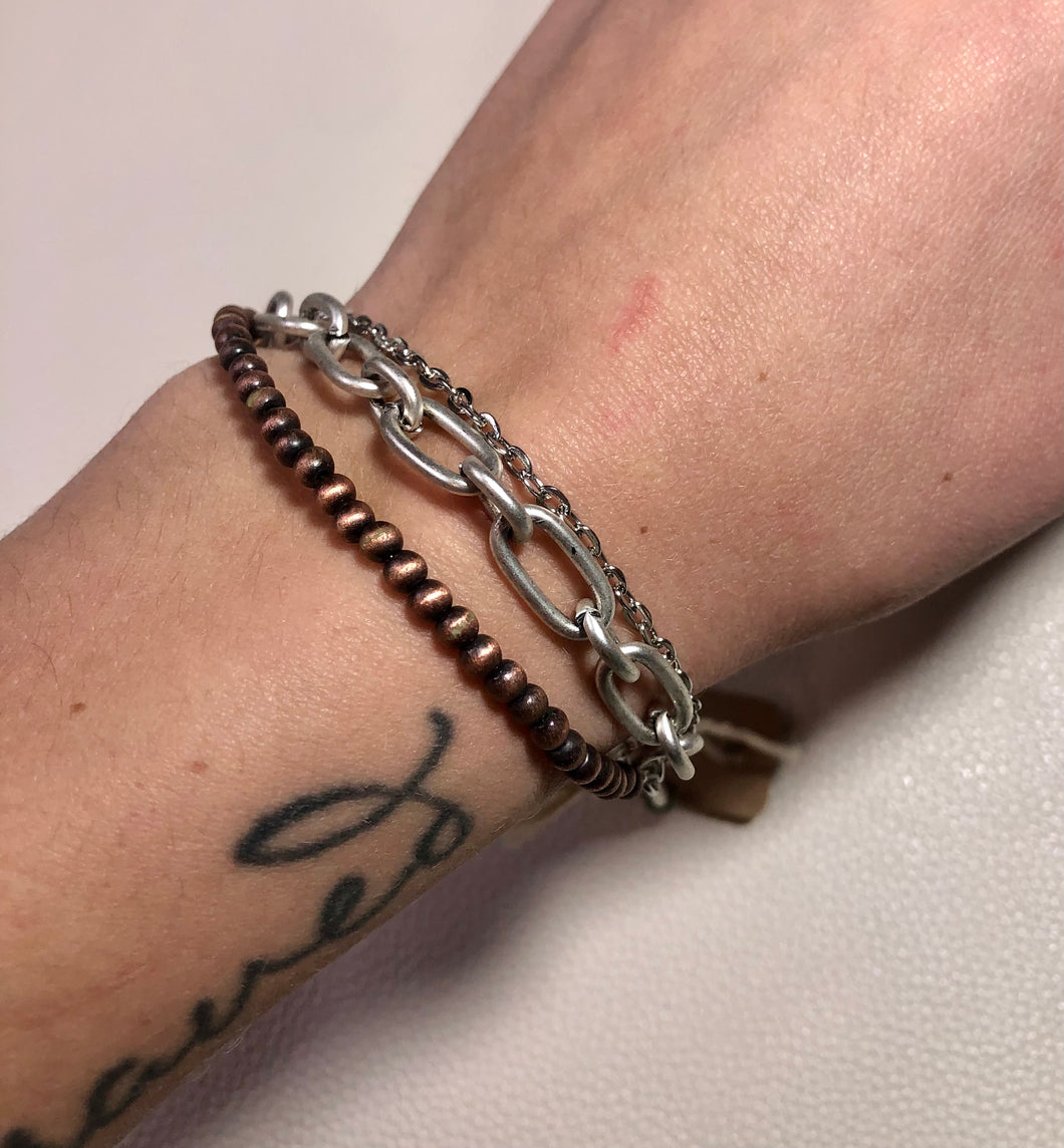 Wild & Free Copper Navajo Pearl Bracelet