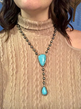 Load image into Gallery viewer, Turquoise Junkie Double Pendant Necklace