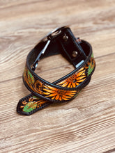 Load image into Gallery viewer, Sunflower Tooled Girls Belt - Rusty Soul