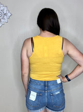 Load image into Gallery viewer, Lucy Mustard Tank Top Bodysuit