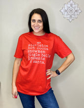 Load image into Gallery viewer, Andrea Red Acvtivities Christmas Tee - Rusty Soul