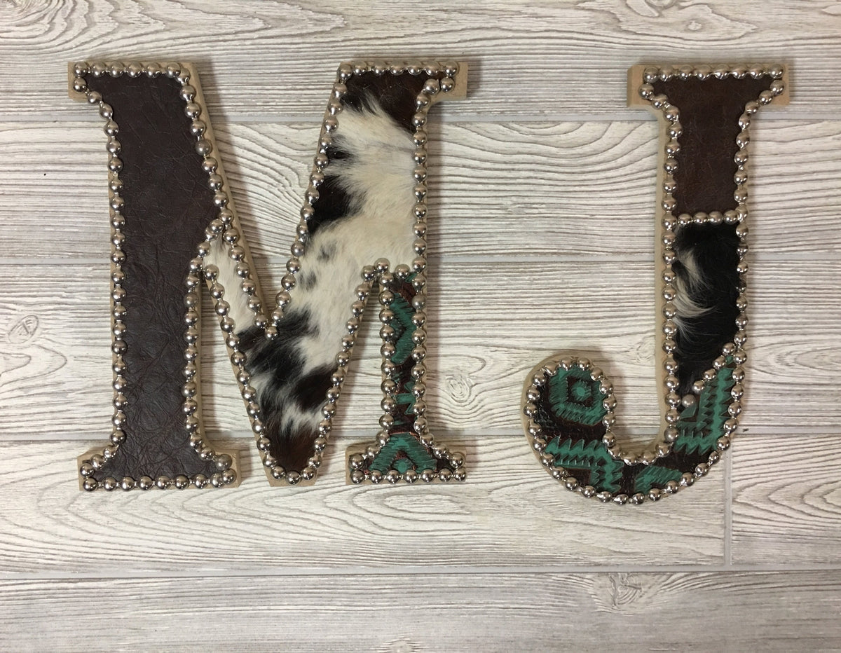 Handmade Cowhide and Leather Letters – Rusty Soul