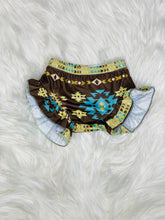 Load image into Gallery viewer, Leah Turquoise Aztec Baby Bummies - Rusty Soul