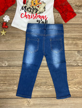 Load image into Gallery viewer, Isabelle Santa Patch Jeans - Rusty Soul