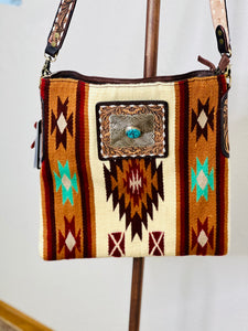 Saddle & Stitches Purse with Silver Concho