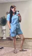 Load image into Gallery viewer, Daisy Denim Romper