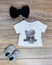 Load image into Gallery viewer, Blaze Your Own Trail Cream Baby Tee