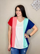 Load image into Gallery viewer, Anna Color Block Relaxed Shirt - Rusty Soul