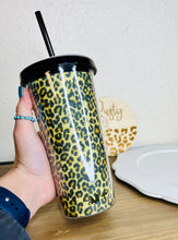 Load image into Gallery viewer, Brown Leopard Tumbler with Straw - Rusty Soul