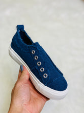Load image into Gallery viewer, Sarah Navy Kids Slip On Sneakers - Rusty Soul