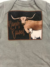 Load image into Gallery viewer, Quincy Ranch Raised Long Horn Onesie