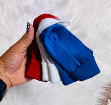 Load image into Gallery viewer, Red White &amp; Blue Baby Socks