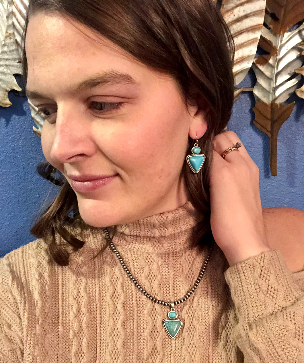 Cowgirl Jo Triangle Earrings