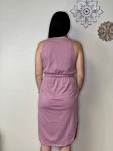 Load image into Gallery viewer, Angela Sleeveless Rose Knee Length Dress - Rusty Soul