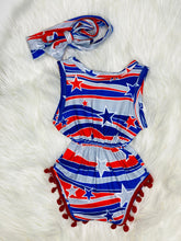 Load image into Gallery viewer, Zoey 4th Pom Romper - Rusty Soul