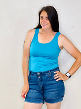 Load image into Gallery viewer, Camilla Blue Tank Top Bodysuit