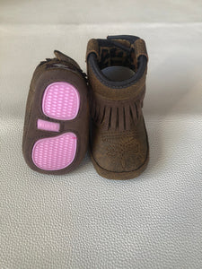 Serena Baby Bucker Fringe Boots