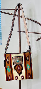 Saddle & Stitches Purse with Silver Concho