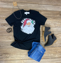 Load image into Gallery viewer, Brittany Black Santa Tee - Rusty Soul
