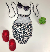 Load image into Gallery viewer, Kylie Cheetah Halter Top Onesie