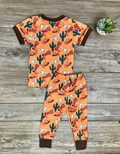 Load image into Gallery viewer, Cowboy Boots &amp; Hat Orange PJ&#39;s