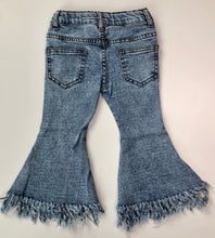 Load image into Gallery viewer, Keely Distressed Denim Flares