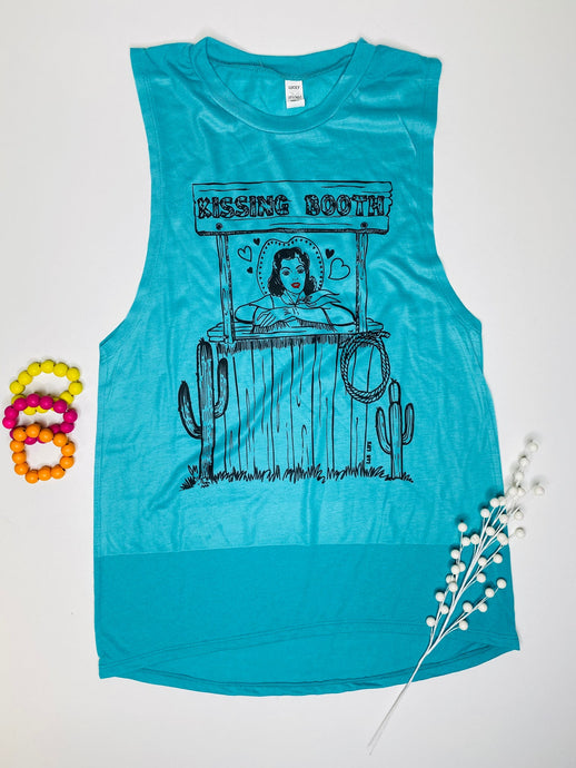 Jenny Turquoise Kissing Booth Tank Top - Rusty Soul