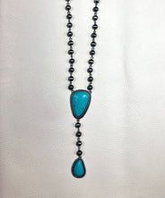 Load image into Gallery viewer, Turquoise Junkie Double Pendant Necklace