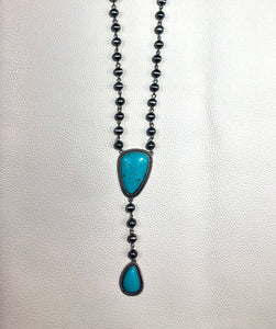Turquoise Junkie Double Pendant Necklace