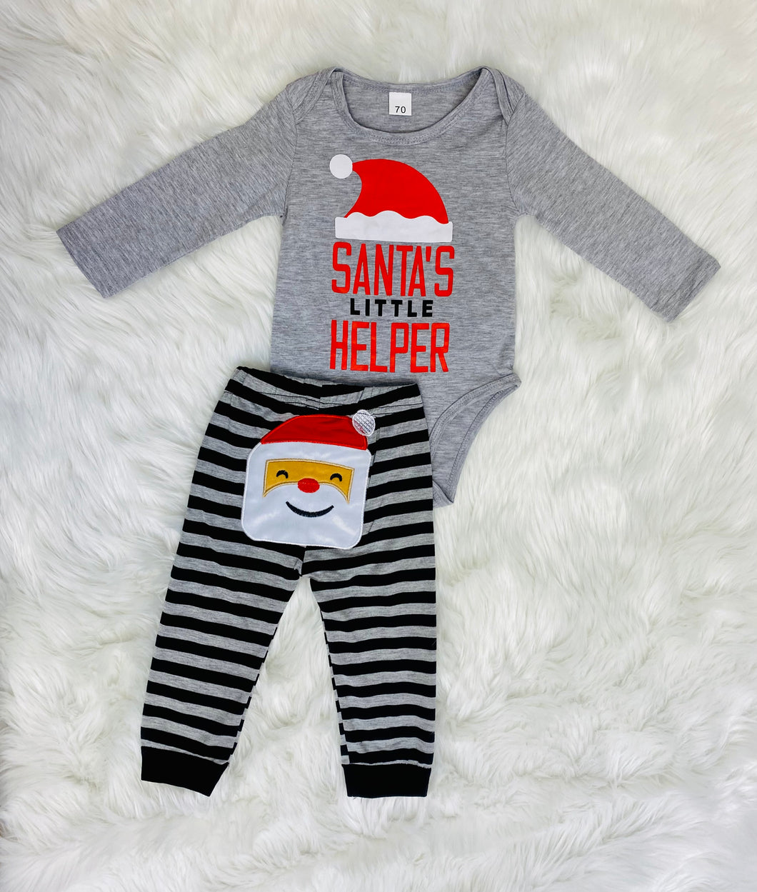 Allen Santa's Little Helper Baby Boy Set - Rusty Soul