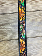Load image into Gallery viewer, Sunflower Tooled Girls Belt - Rusty Soul