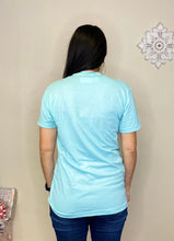 Load image into Gallery viewer, Norah Wonderful Time Of The Year Blue &amp; Pink Christmas Tee - Rusty Soul
