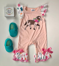 Load image into Gallery viewer, Paisley Pinto Horse Jumpsuit