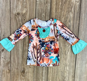 Vintage Western Long Sleeve Shirt - Rusty Soul