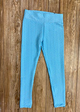 Load image into Gallery viewer, Ryleigh Blue Textured Leggings - Rusty Soul