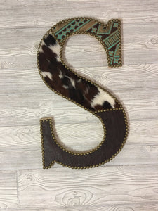 Handmade Cowhide and Leather Letters - Rusty Soul
